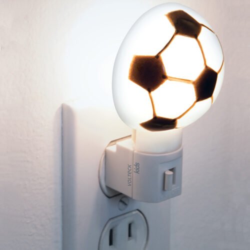 461332 46133 - Luz de noche con lámpara E12, balón soccer, Volteck