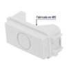 461401 46140 - Módulo (tapón) ciego, línea Italiana, color blanco, Volteck