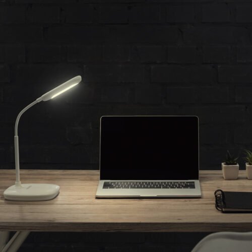 46189 - Lámpara de LED 5W cuello flexible para escritorio, Volteck