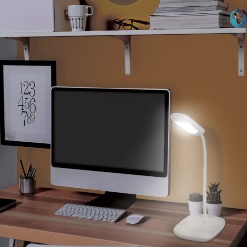 46189 - Lámpara de LED 5W cuello flexible para escritorio, Volteck