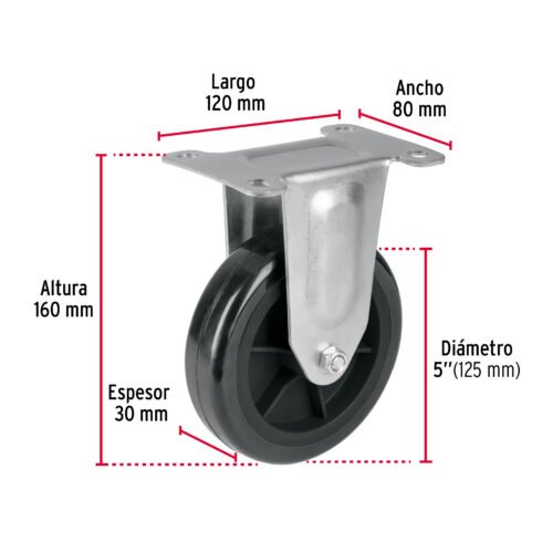 46213 - Rodaja de repuesto 5" para DIA-300P, placa fija, FIERO