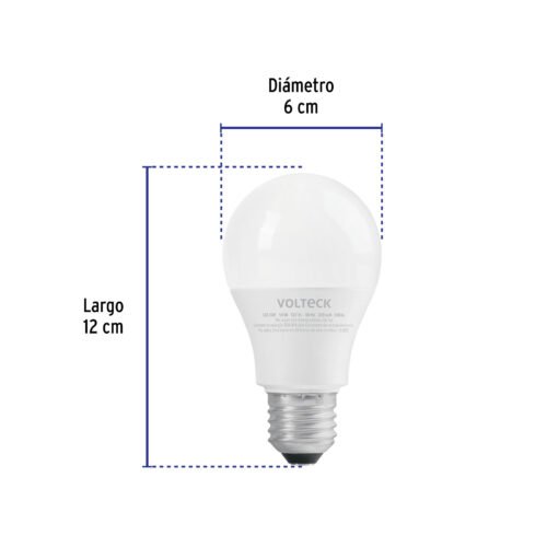 462212 46221 - Lámpara LED A19 14 W (equiv. 100 W) luz de día, caja Volteck