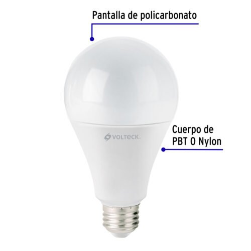 46222 - Lámpara LED A25 18 W (equiv. 125 W) luz de día, caja Volteck