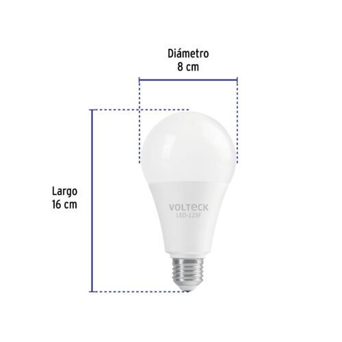 46222 - Lámpara LED A25 18 W (equiv. 125 W) luz de día, caja Volteck