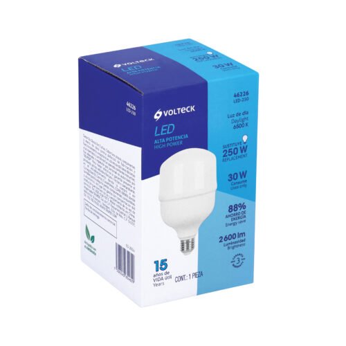 46226 - Lámpara LED alta potencia 30 W (equiv. 250 W), luz de día