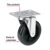46229 - Rodaja de repuesto 5" para DIA-300P, placa giratoria, FIERO