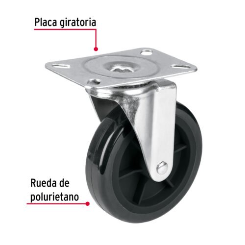 46229 - Rodaja de repuesto 5" para DIA-300P, placa giratoria, FIERO