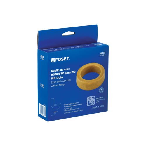 46236 - Cuello de cera sin guía para WC, robusto, 250 g, Foset
