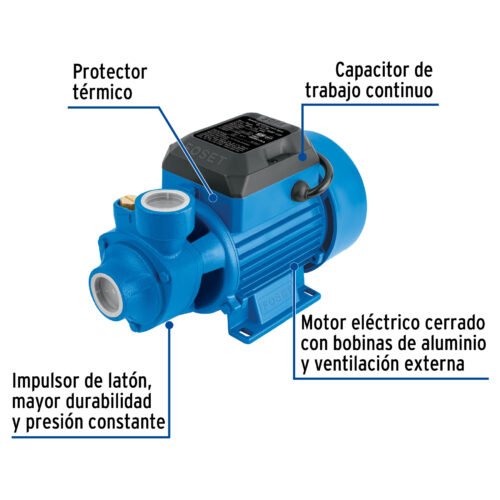 46237 - Bomba periférica 1/2HP, altura máx 30m, uso agrícola, FOSET