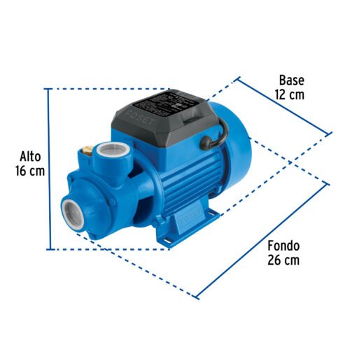 46237 - Bomba periférica 1/2HP, altura máx 30m, uso agrícola, FOSET