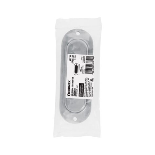 462393 46239 - Jaladera de embutir ovalada acabado cromo mate, HERMEX