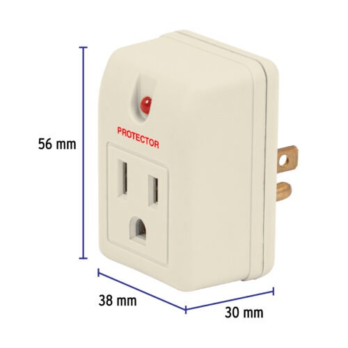 46250 - Adaptador con supresor de picos 270 joules, Volteck