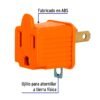 462531 46253 - Bolsa con 2 adaptadores 3 a 2 naranjas, Volteck