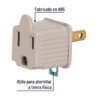 462541 46254 - Bolsa con 2 adaptadores 3 a 2 grises, Volteck