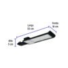 Web 46259 - Luminario suburbano plano de LED 100 W alta intensidad