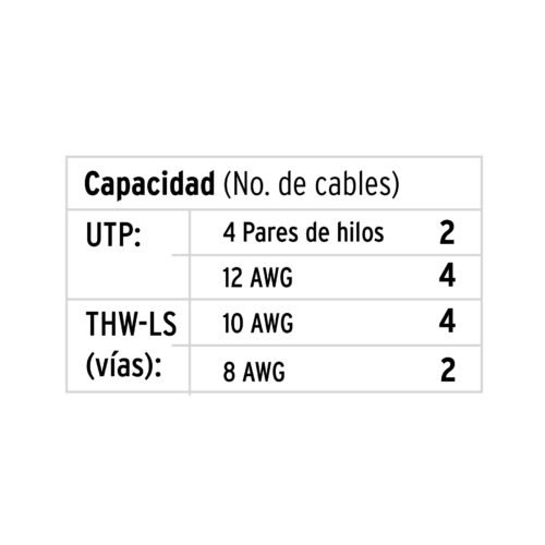 46284 - Canaleta de 1 vía 10 x 20 mm, con adhesivo, VOLTECK