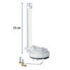 46287 - Válvula de descarga 3" para WC de 1 pza, cadena inox, Foset
