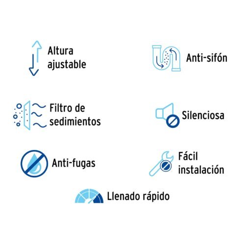 462983 46298 - Válvula universal de llenado para WC, Foset