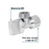 46299 - Llave angular de 1/2", 1/4 de vuelta, blíster, FOSET