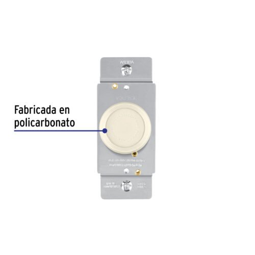 463021 46302 - Atenuador de luz giratorio, Standard, marfil, Volteck