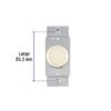 463022 46302 - Atenuador de luz giratorio, Standard, marfil, Volteck