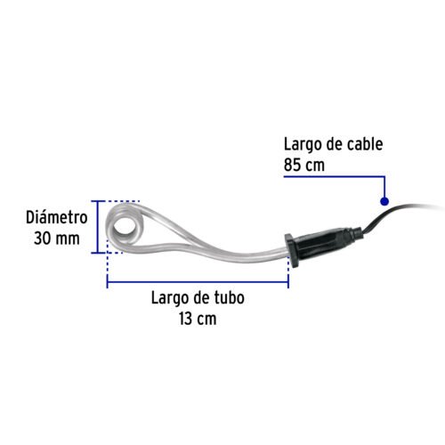 46304 - Calentador de inmersión p/agua #2 de 10 L, 500 W, Volteck