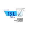 46306 - Calentador de inmersión p/agua #4 de 15 L, 750 W, Volteck