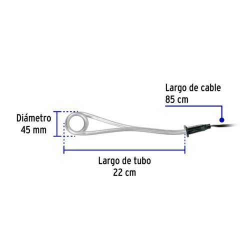 46307 - Calentador de inmersión p/agua #5 de 18 L, 900 W, Volteck