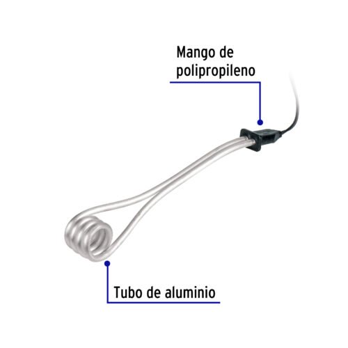 463081 46308 - Calentador de inmersión p/agua #6 de 23 L, 1100 W, Volteck