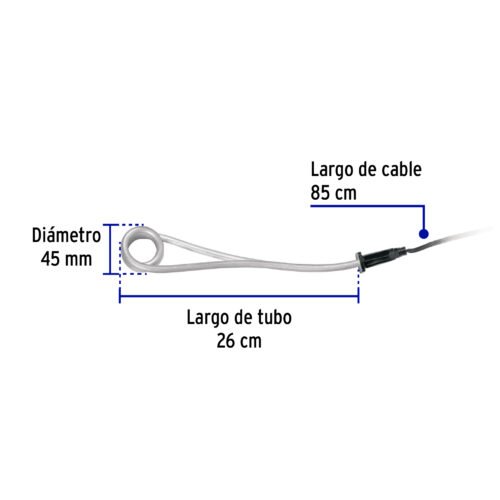 463082 46308 - Calentador de inmersión p/agua #6 de 23 L, 1100 W, Volteck