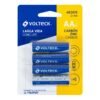 46309 - Blíster con 4 pilas zinc-carbón AA, VOLTECK