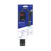 46328 - Multicontacto 14 AWG 6 entradas 2 ptos. USB sup. 150J, negro