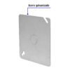 46330 - Tapa de 4" x 4" para caja cuadrada reforzada, Volteck