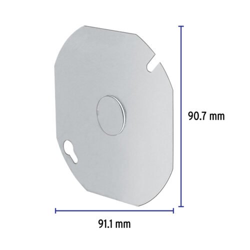 46331 - Tapa de 4" x 4" para caja octagonal, Volteck
