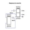 463373 46337 - Interruptor dúplex, 1 sencillo y 1 de 3 vías, línea Classic
