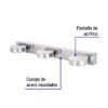 463462 46346 - Arbotante decorativo de LED 10 W con 3 spots para baño