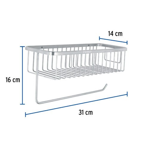 463512 46351 - Portarrollo y especiero en cromo para cocina, Foset Riviera