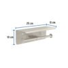 463572 46357 - Portarrollo doble en satín con soporte para celular, Riviera