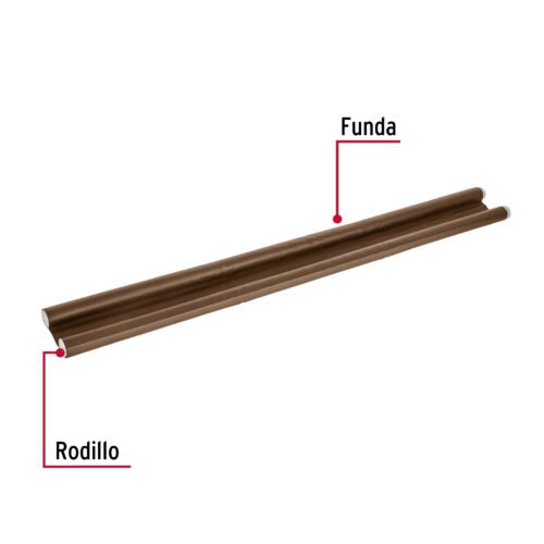 46363 - Guardapolvo con funda 95 cm, café, HERMEX