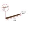 46363 - Guardapolvo con funda 95 cm, café, HERMEX