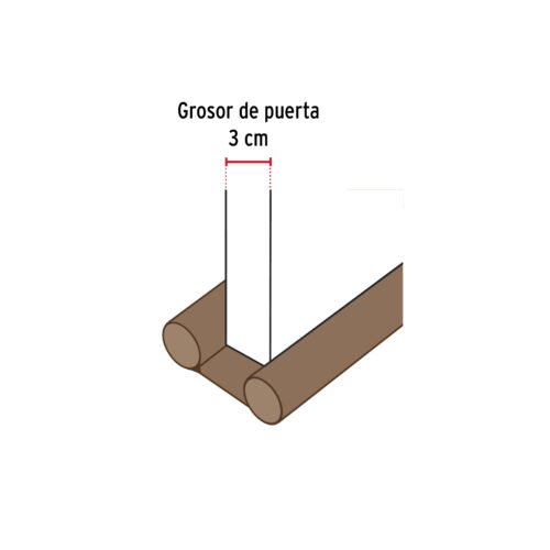 46363 - Guardapolvo con funda 95 cm, café, HERMEX