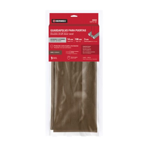46363 - Guardapolvo con funda 95 cm, café, HERMEX