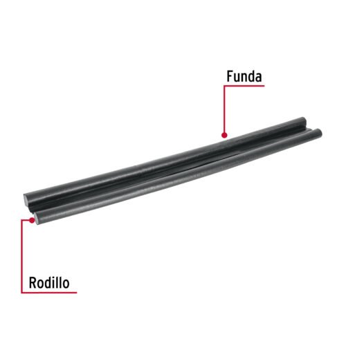 46364 - Guardapolvo con funda 95 cm, negro, HERMEX