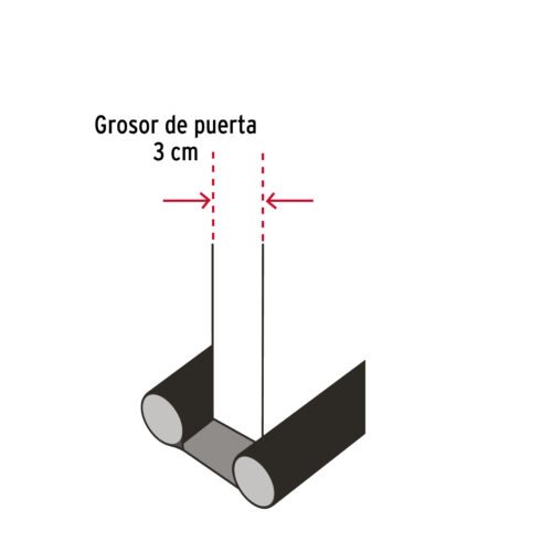 46365 - Guardapolvo con funda 95 cm, gris, HERMEX