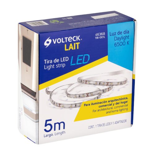 463684 46368 - Tira de LED de 5 m 18 W para interior y exterior luz de día