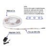 463693 46369 - Tira de LED de 5 m 18 W para interior y exterior luz cálida