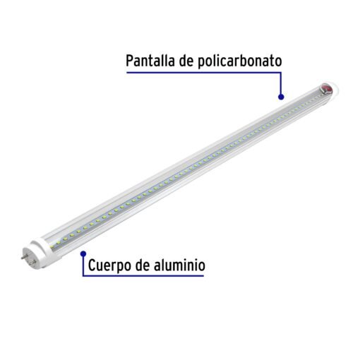 46374 - Tubo de LED T8 9 W base G13 pantalla policarbonato, Volteck