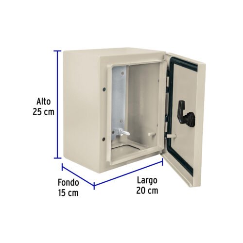 46380 - Gabinete metálico, 250 x 200 mm, VOLTECK