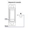 463863 46386 - Placa armada con interruptor sencillo, línea Económica