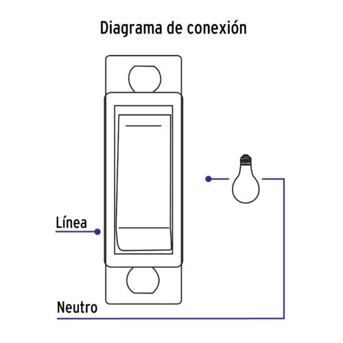 463863 46386 - Placa armada con interruptor sencillo, línea Económica